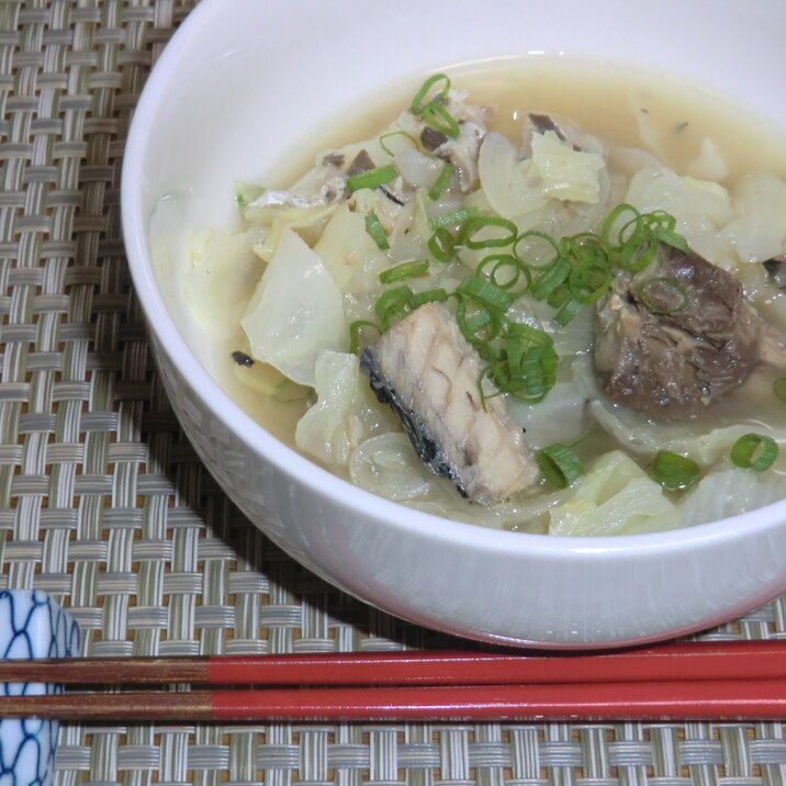 かんたん！おいしい！サバ缶とキャベツのさっと煮